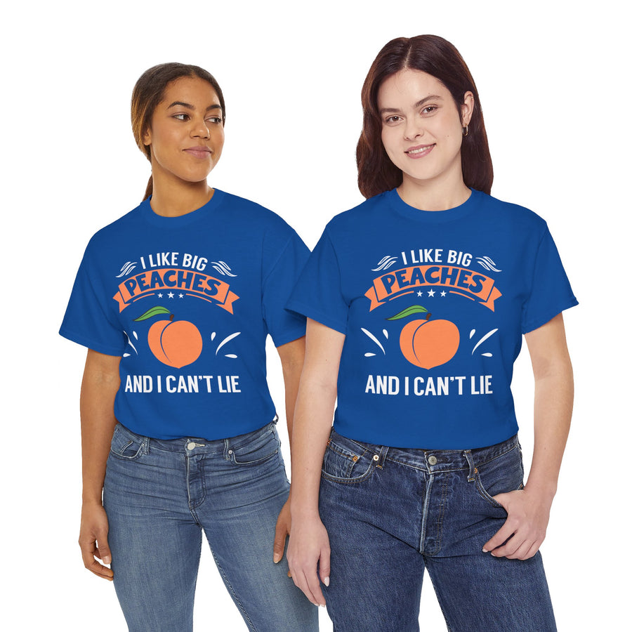 I Like Big Peaches I Can't Lie Unisex Heavy Cotton Tee