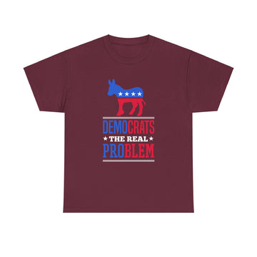 Democrats The Real Problem Unisex Heavy Cotton Tee