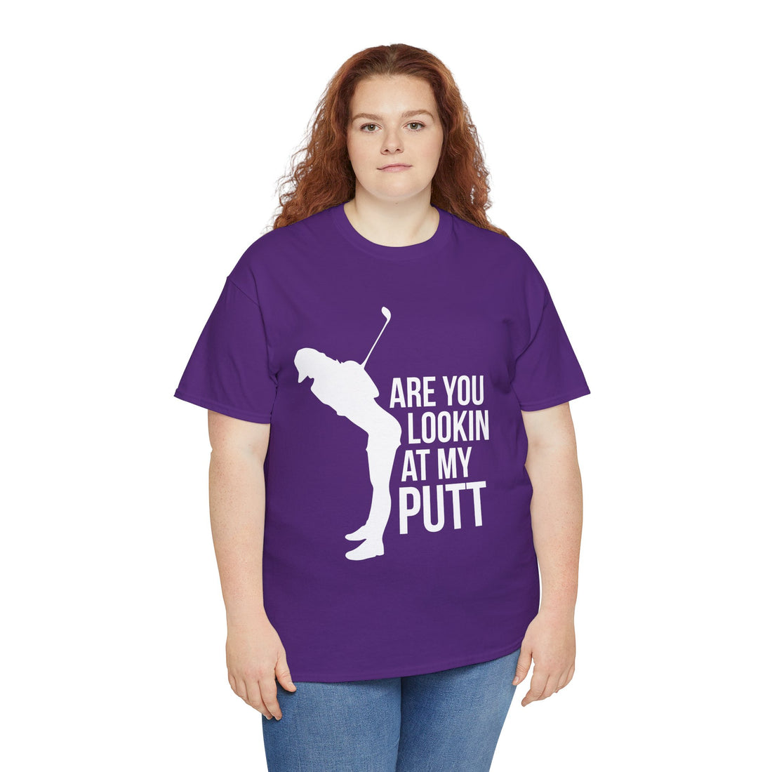 Are You Lookin At My Putt Unisex Heavy Cotton Tee