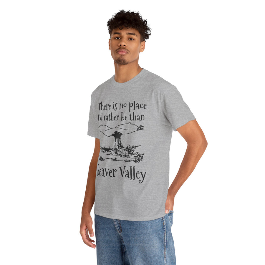 There Is No Place I'd Rather Be Than Bevear Valley Unisex Heavy Cotton Tee