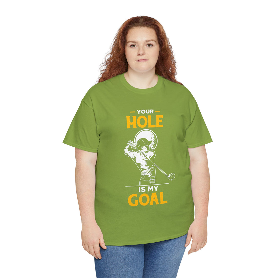 Your Hole Is My Goal Unisex Heavy Cotton Tee