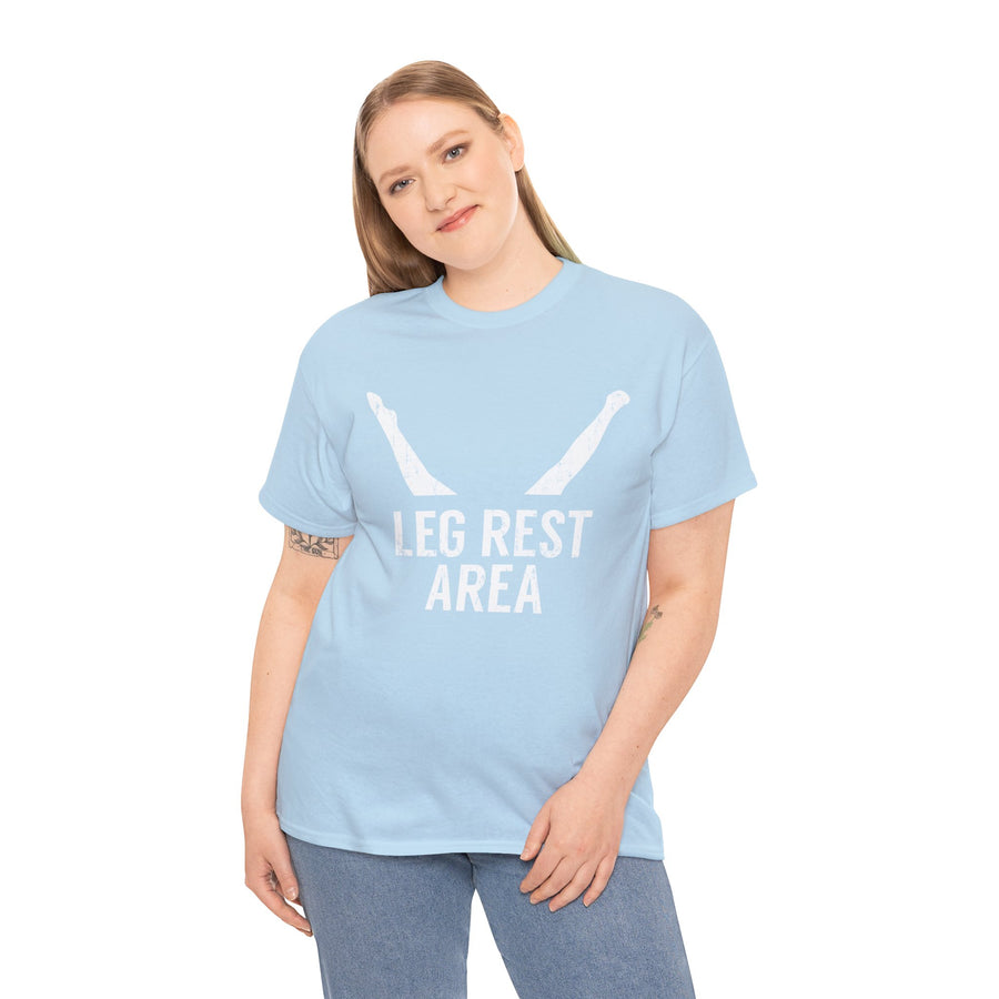 Leg Rest Area Unisex Heavy Cotton Tee