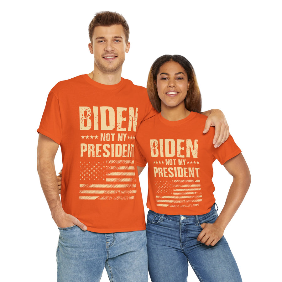 Biden Not My President Unisex Heavy Cotton Tee