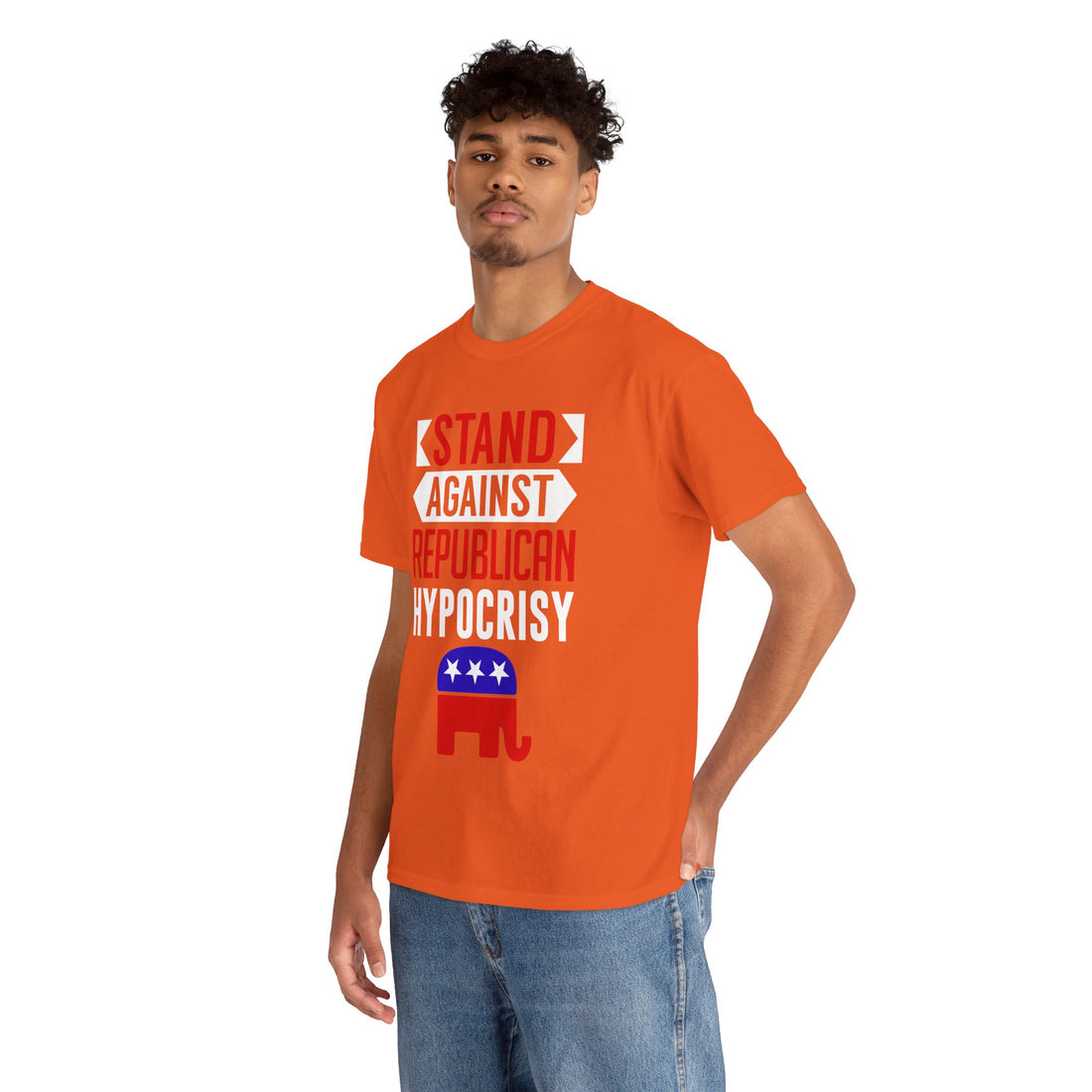 Stand Against Republican Hypocrisy Unisex Heavy Cotton Tee