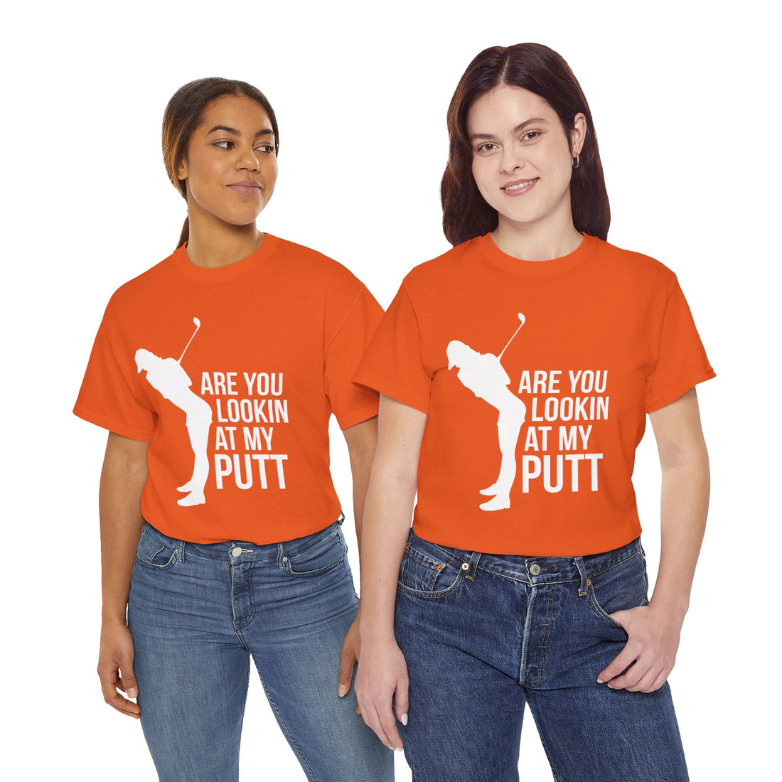 Are You Lookin At My Putt Unisex Heavy Cotton Tee