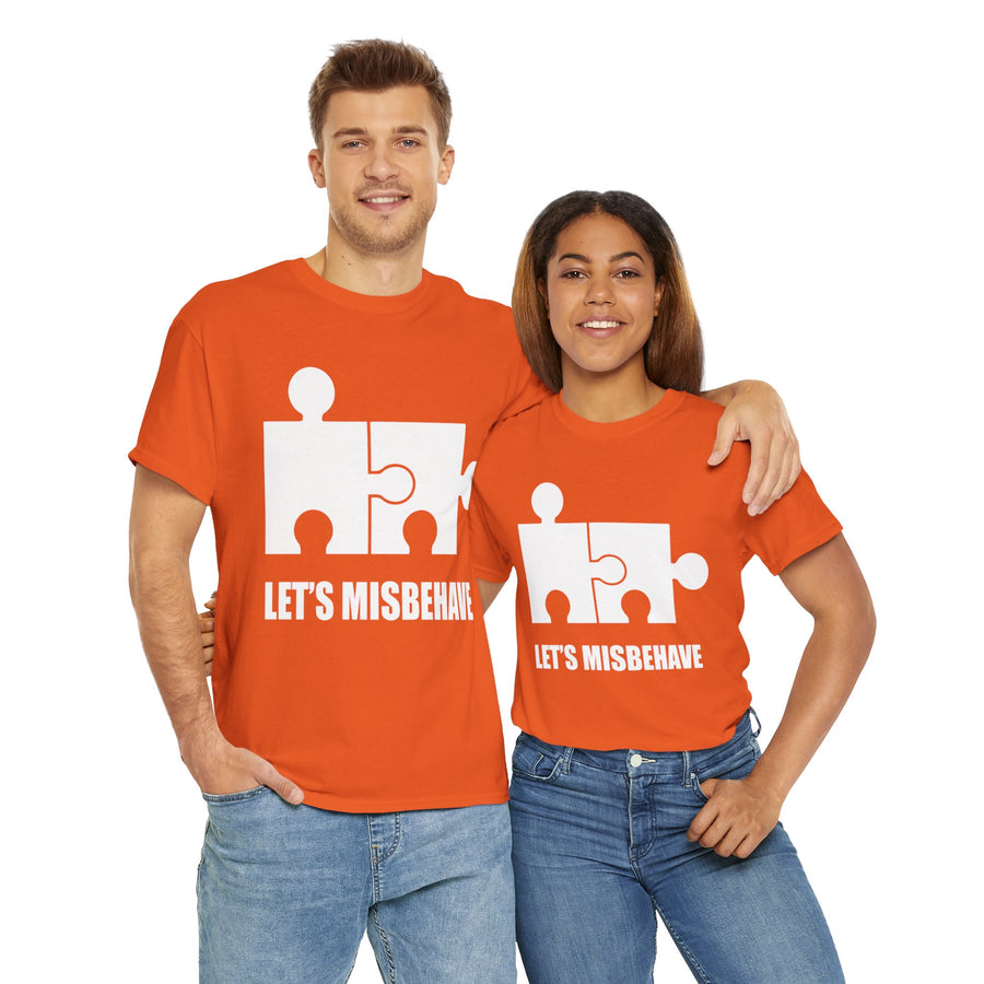 Let's Misbehave Unisex Heavy Cotton Tee