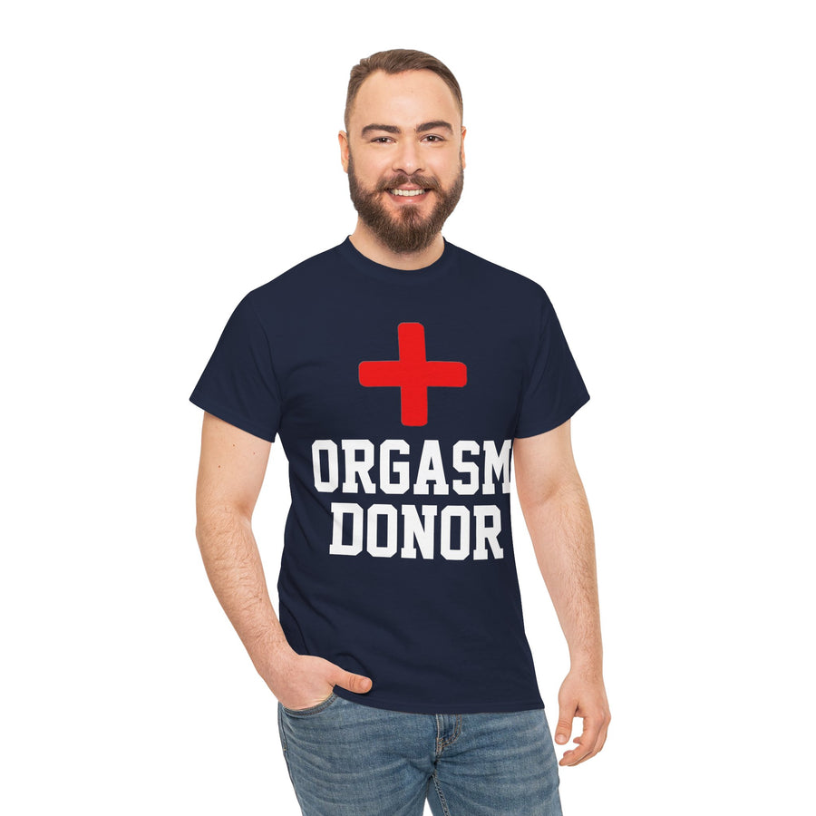 Orgasm Donor Unisex Heavy Cotton Tee