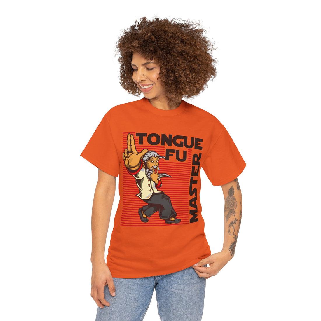 Tongue Fu Master Unisex Heavy Cotton Tee