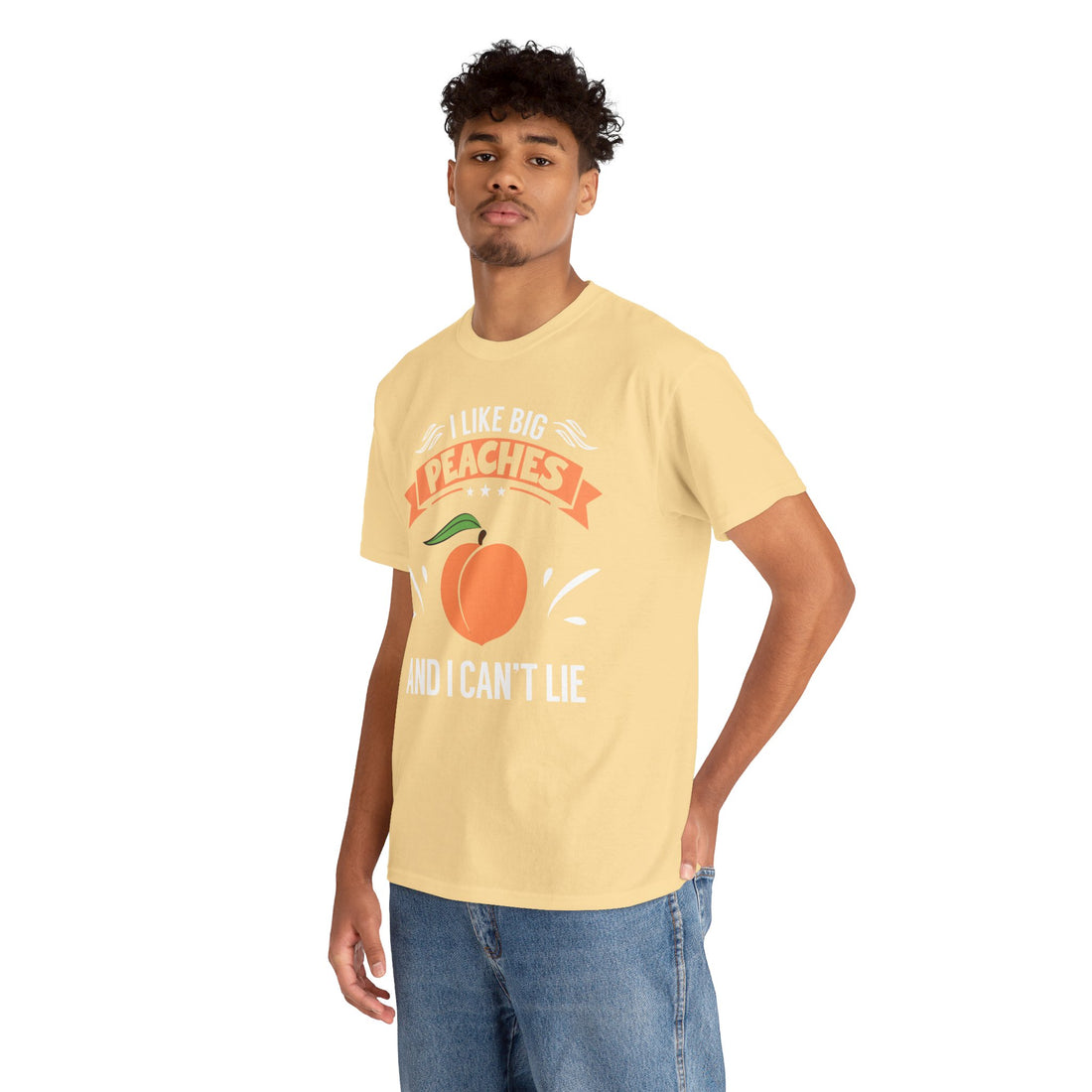 I Like Big Peaches I Can't Lie Unisex Heavy Cotton Tee