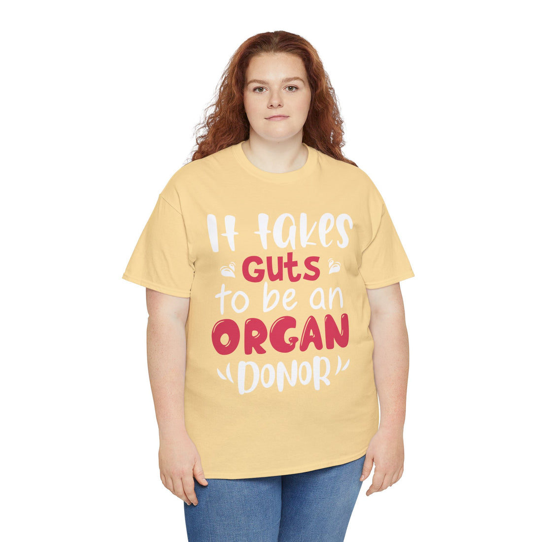 It Take Guts To Be An Organ Donor Unisex Heavy Cotton Tee