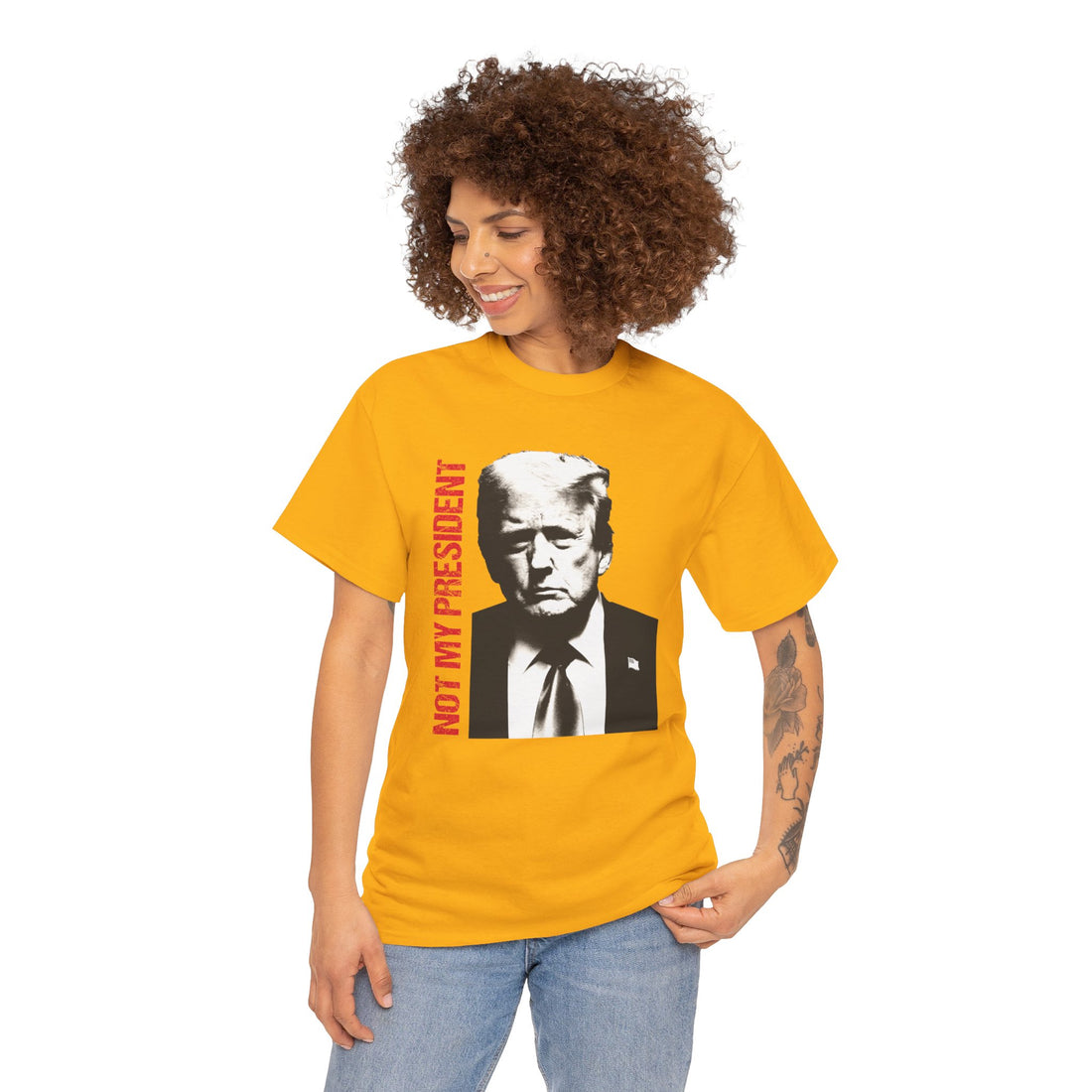 Not My President Unisex Heavy Cotton Tee