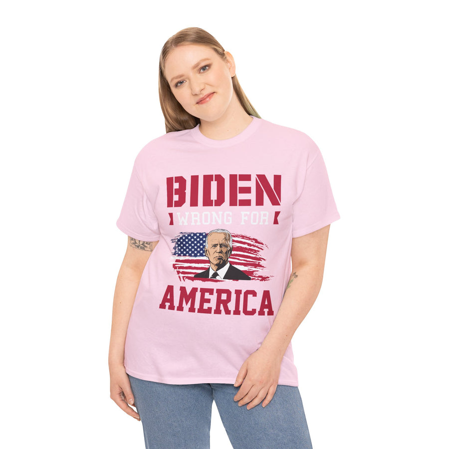 Biden Wrong for America Unisex Heavy Cotton Tee