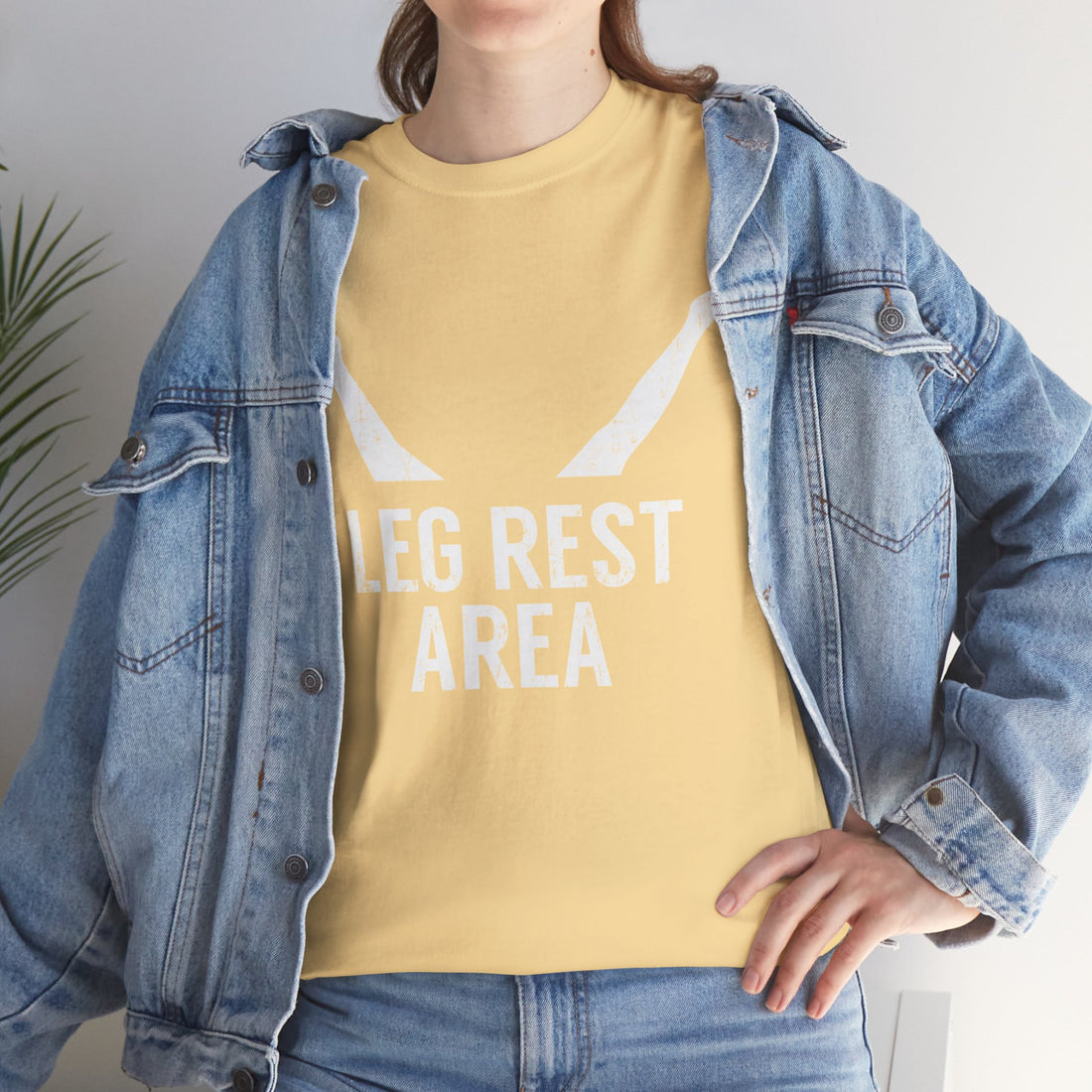 Leg Rest Area Unisex Heavy Cotton Tee