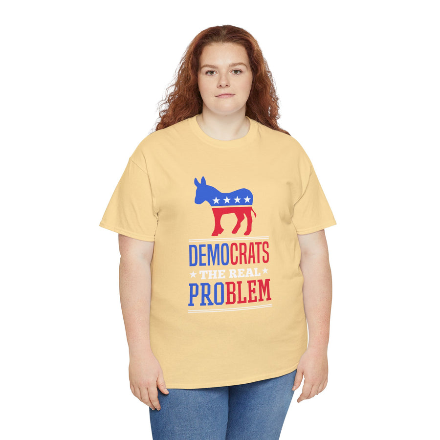 Democrats The Real Problem Unisex Heavy Cotton Tee