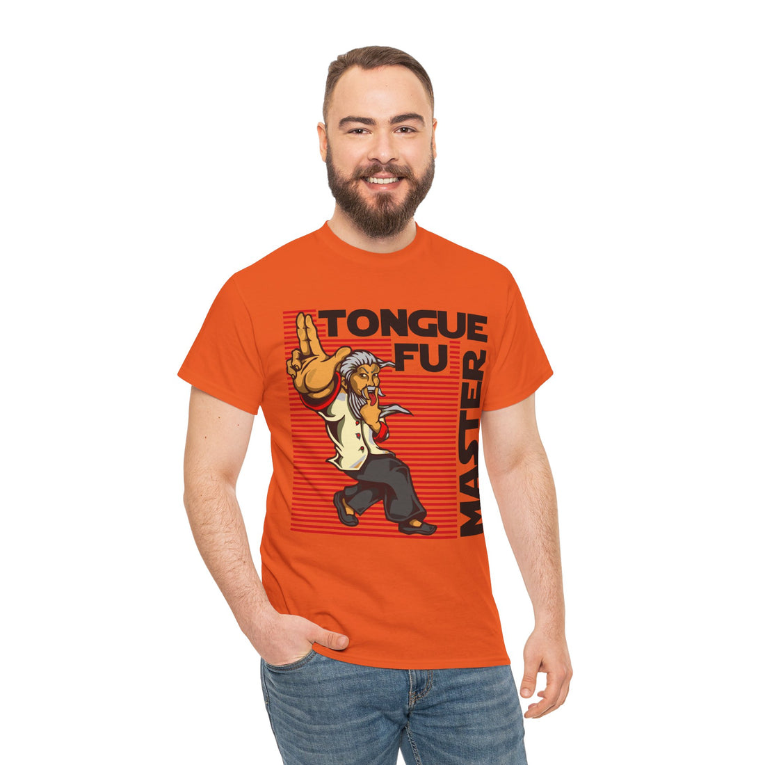 Tongue Fu Master Unisex Heavy Cotton Tee