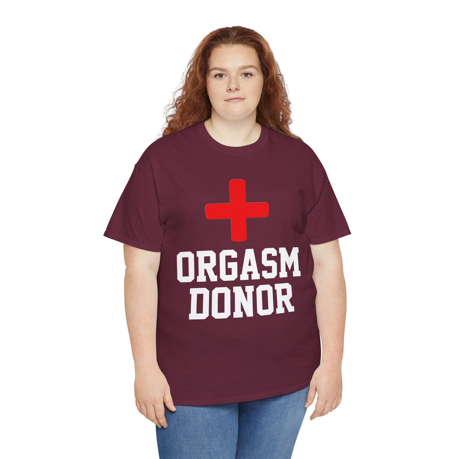 Orgasm Donor Unisex Heavy Cotton Tee