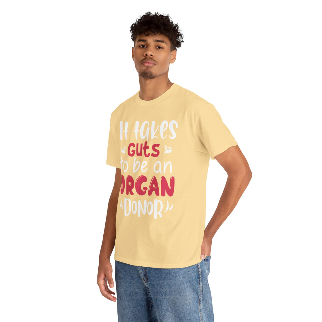 It Take Guts To Be An Organ Donor Unisex Heavy Cotton Tee