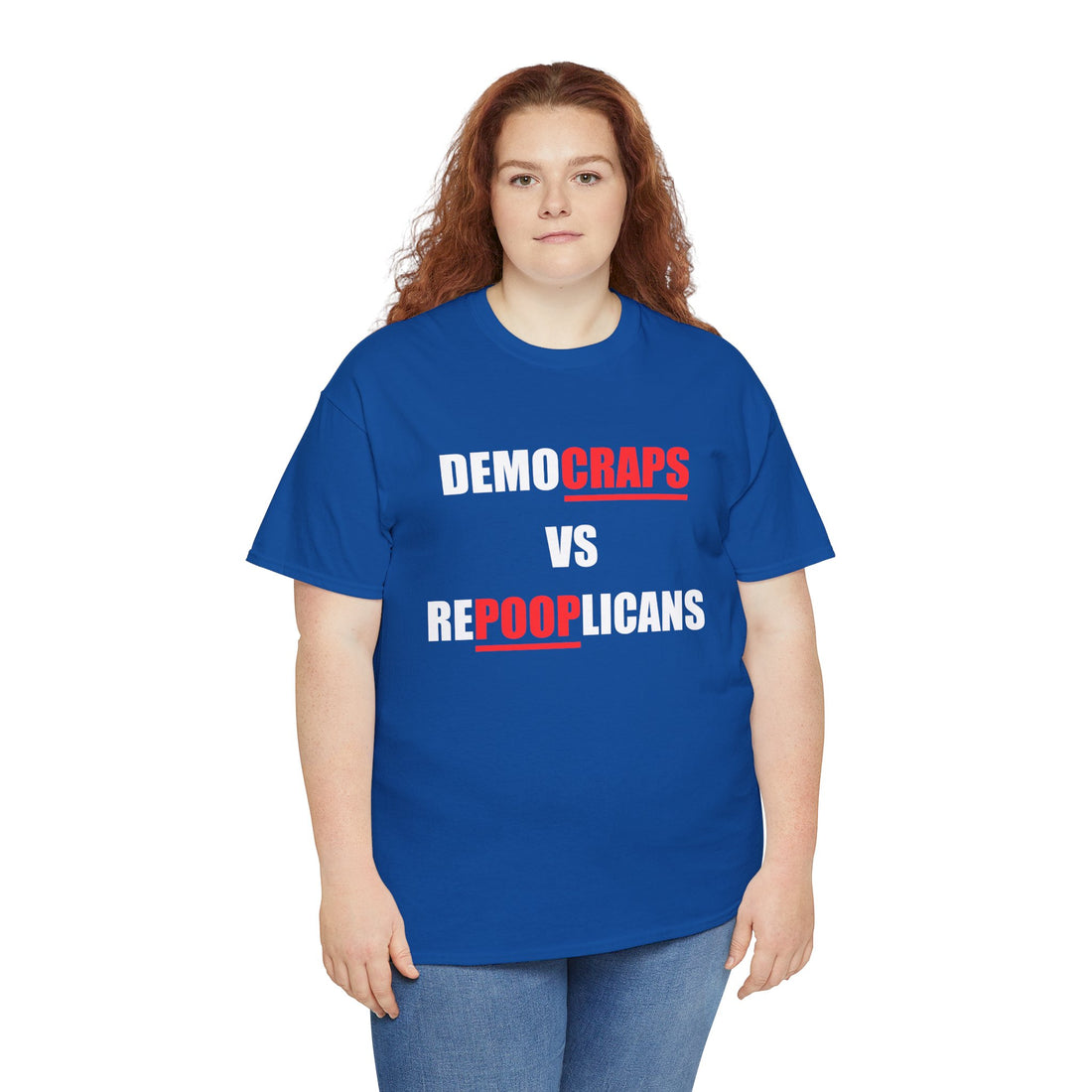 Democraps VS Repooplican Unisex Heavy Cotton Tee