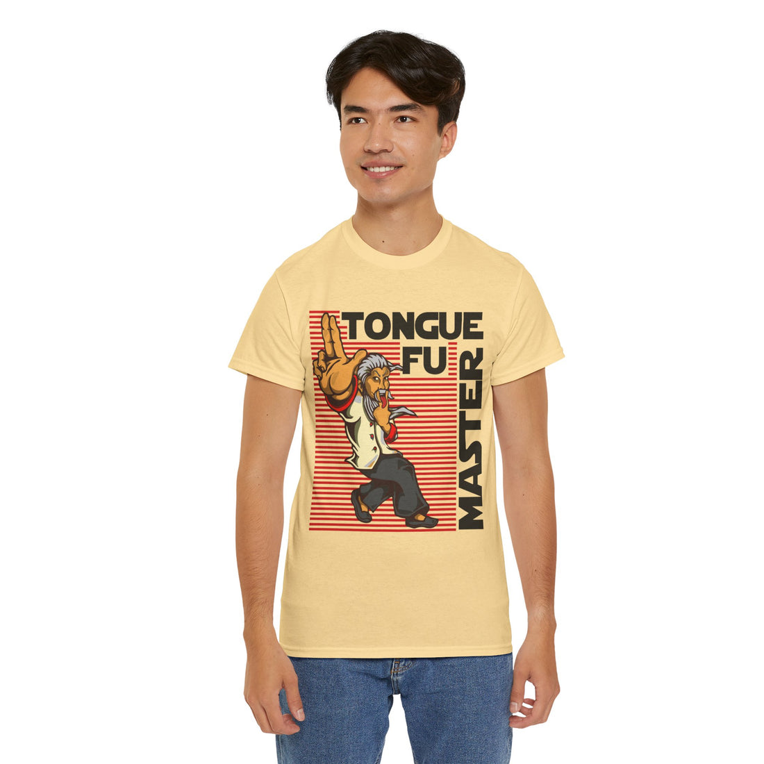 Tongue Fu Master Unisex Heavy Cotton Tee