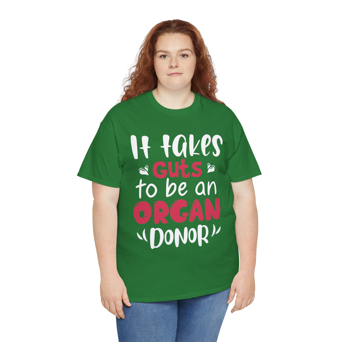 It Take Guts To Be An Organ Donor Unisex Heavy Cotton Tee