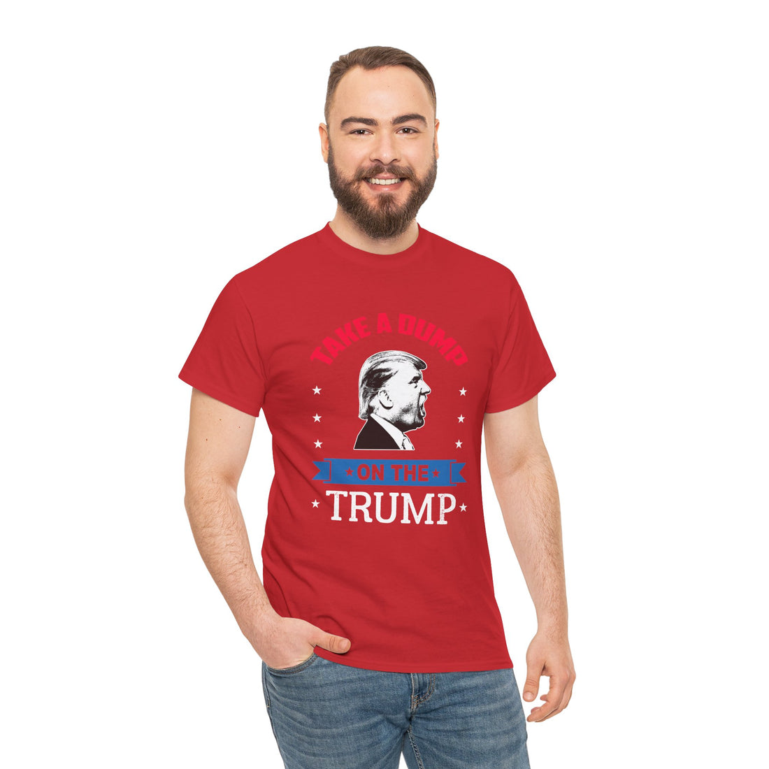 Take A Dump On The Trump Unisex Heavy Cotton Tee