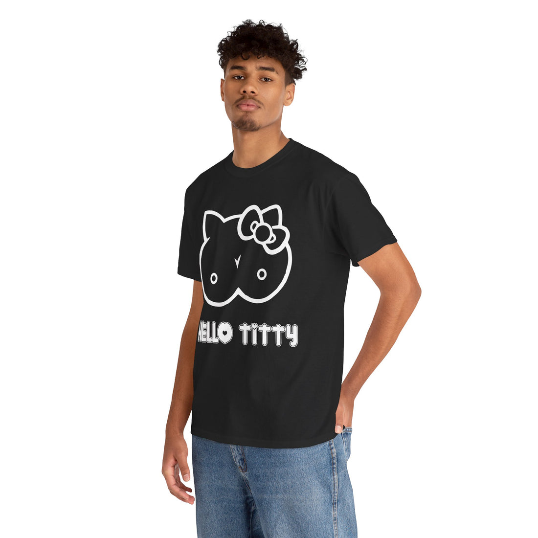 Hello Titty Unisex Heavy Cotton Tee