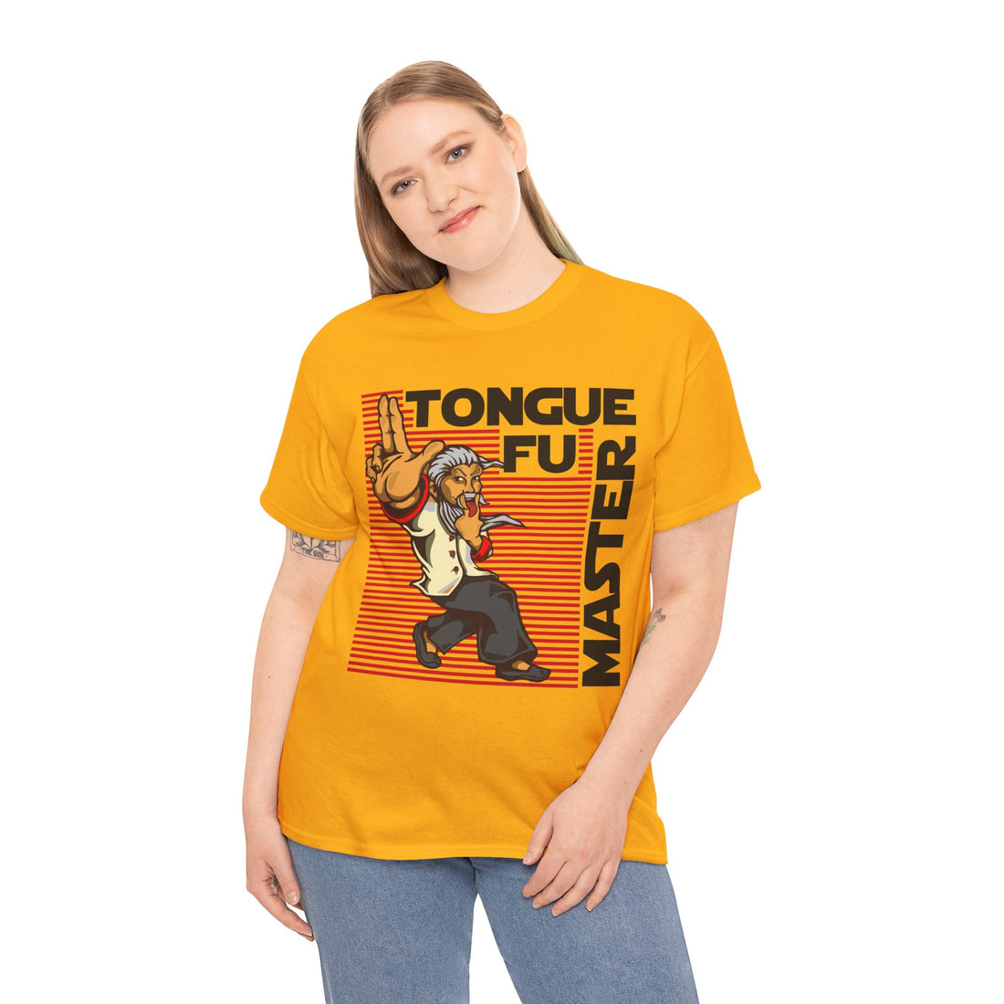 Tongue Fu Master Unisex Heavy Cotton Tee