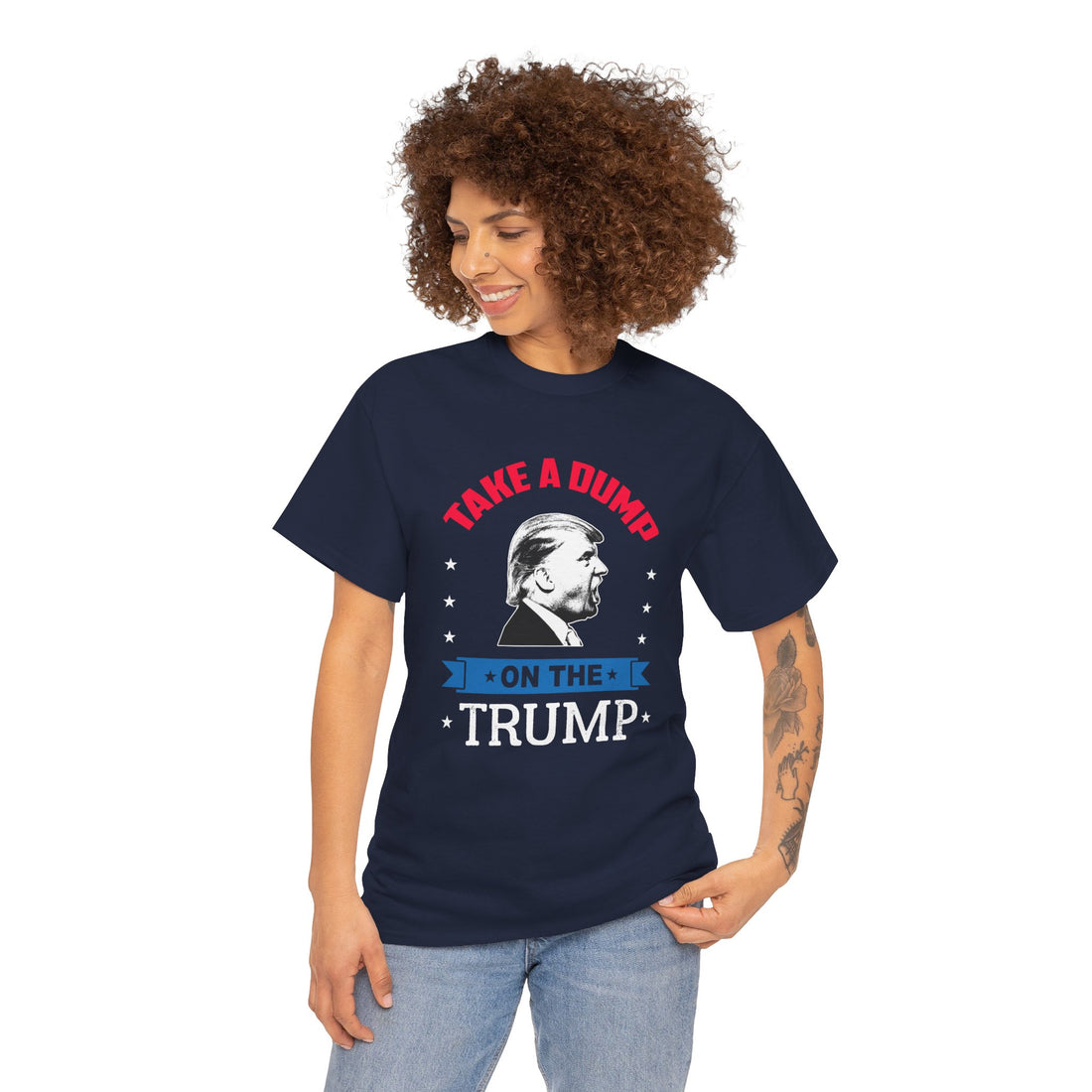 Take A Dump On The Trump Unisex Heavy Cotton Tee