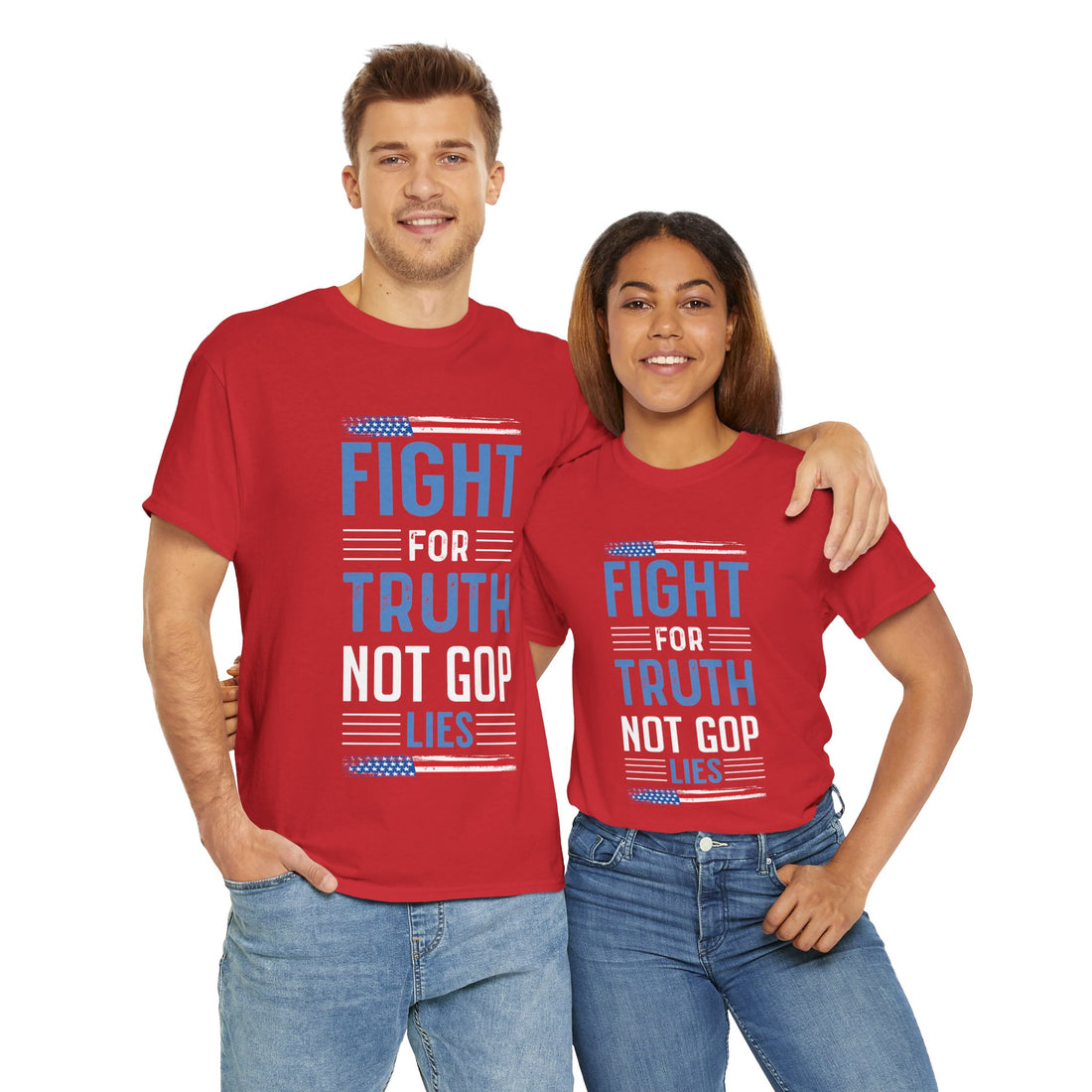 Fight For Truth Not GOP Lies Unisex Heavy Cotton Tee