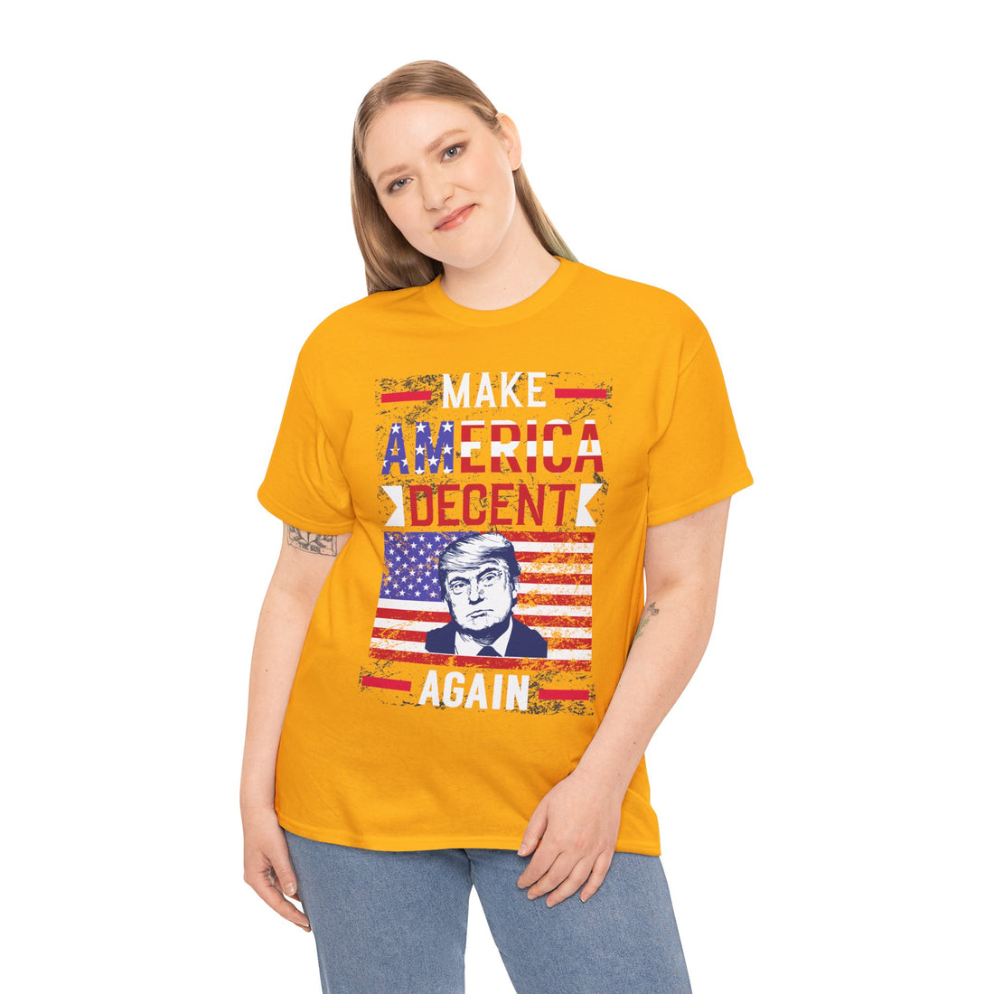 Make America Decent Again Unisex Heavy Cotton Tee