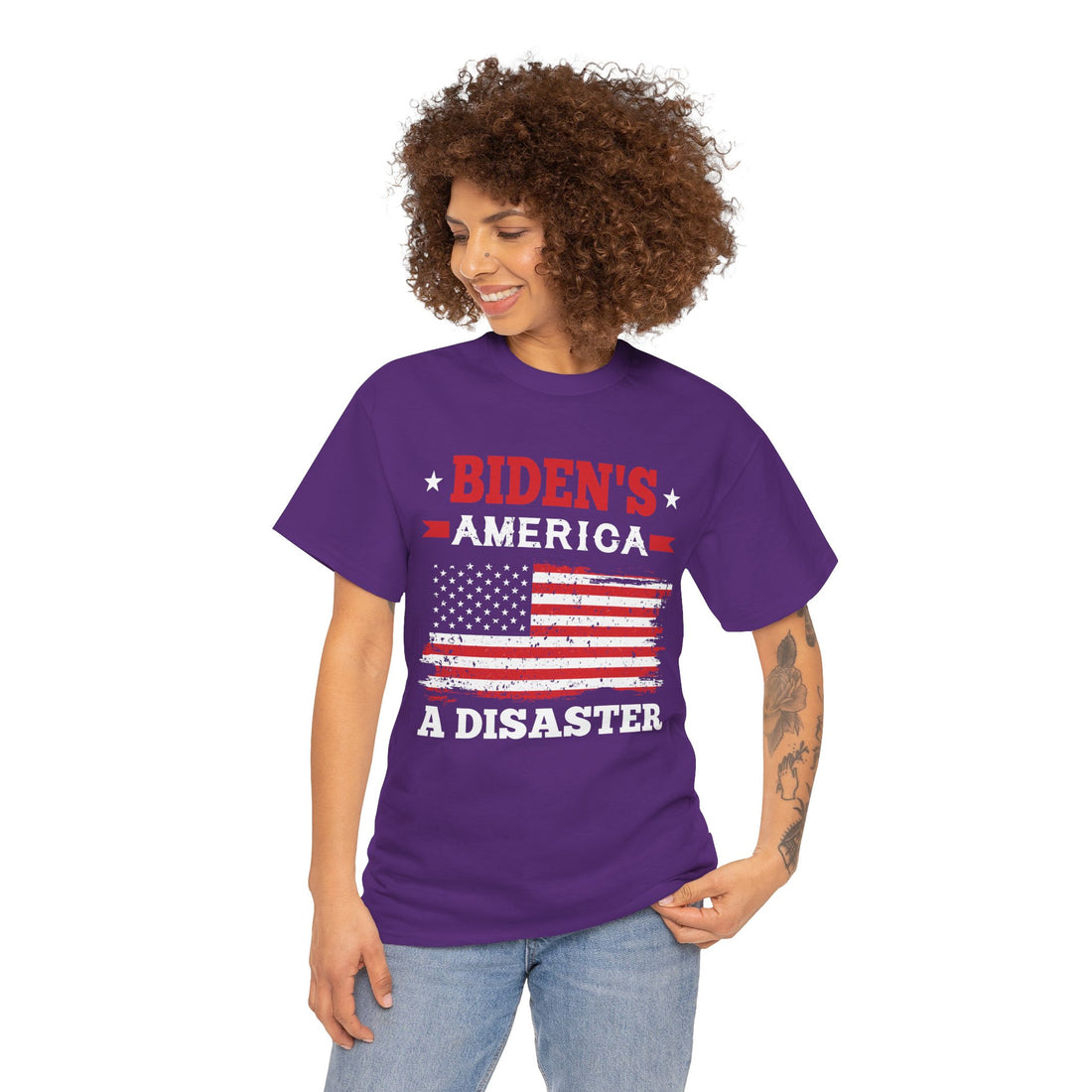 Biden's America A Disaster Unisex Heavy Cotton Tee