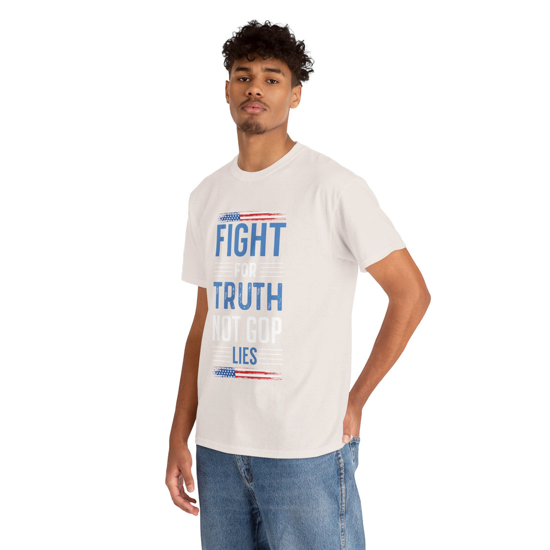 Fight For Truth Not GOP Lies Unisex Heavy Cotton Tee