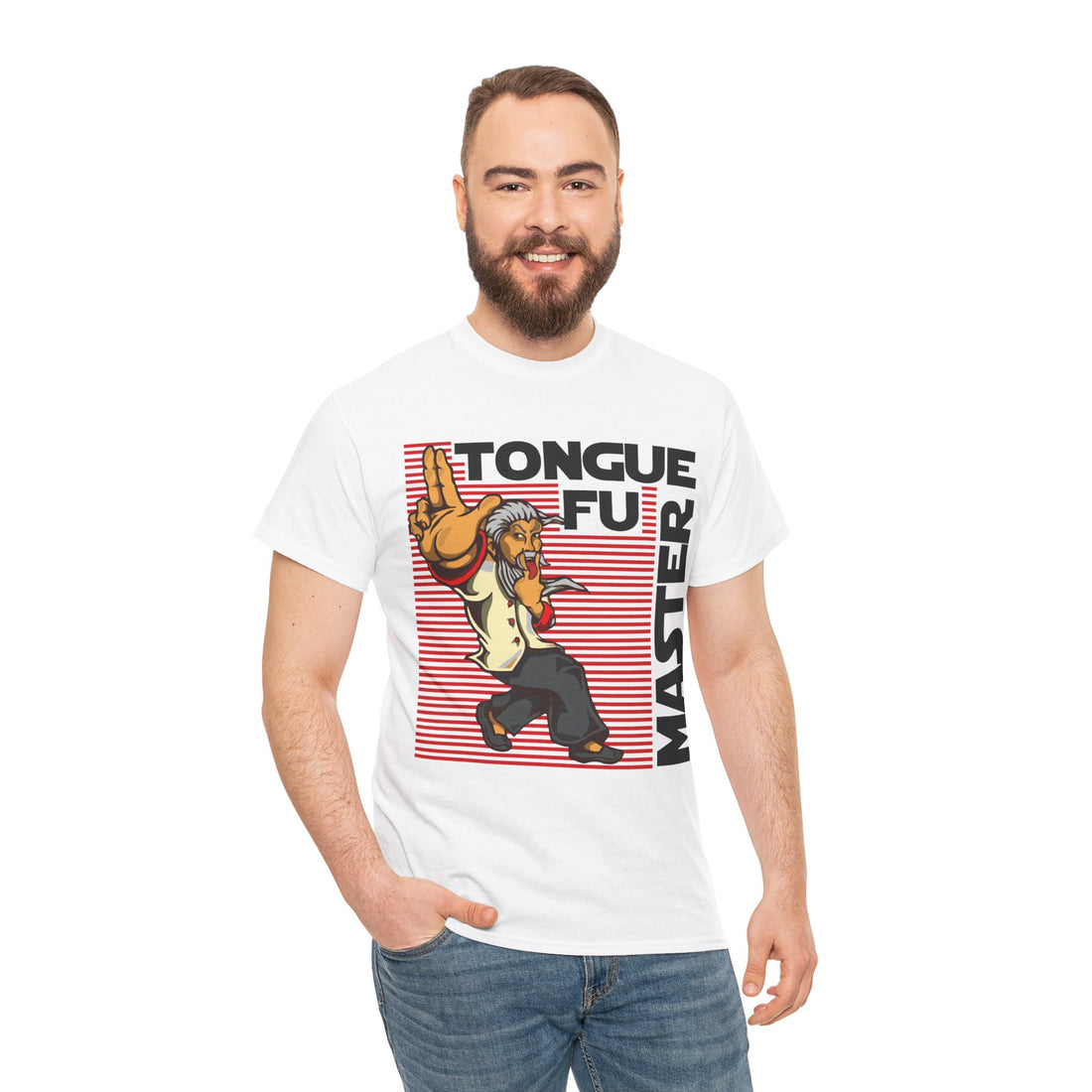 Tongue Fu Master Unisex Heavy Cotton Tee