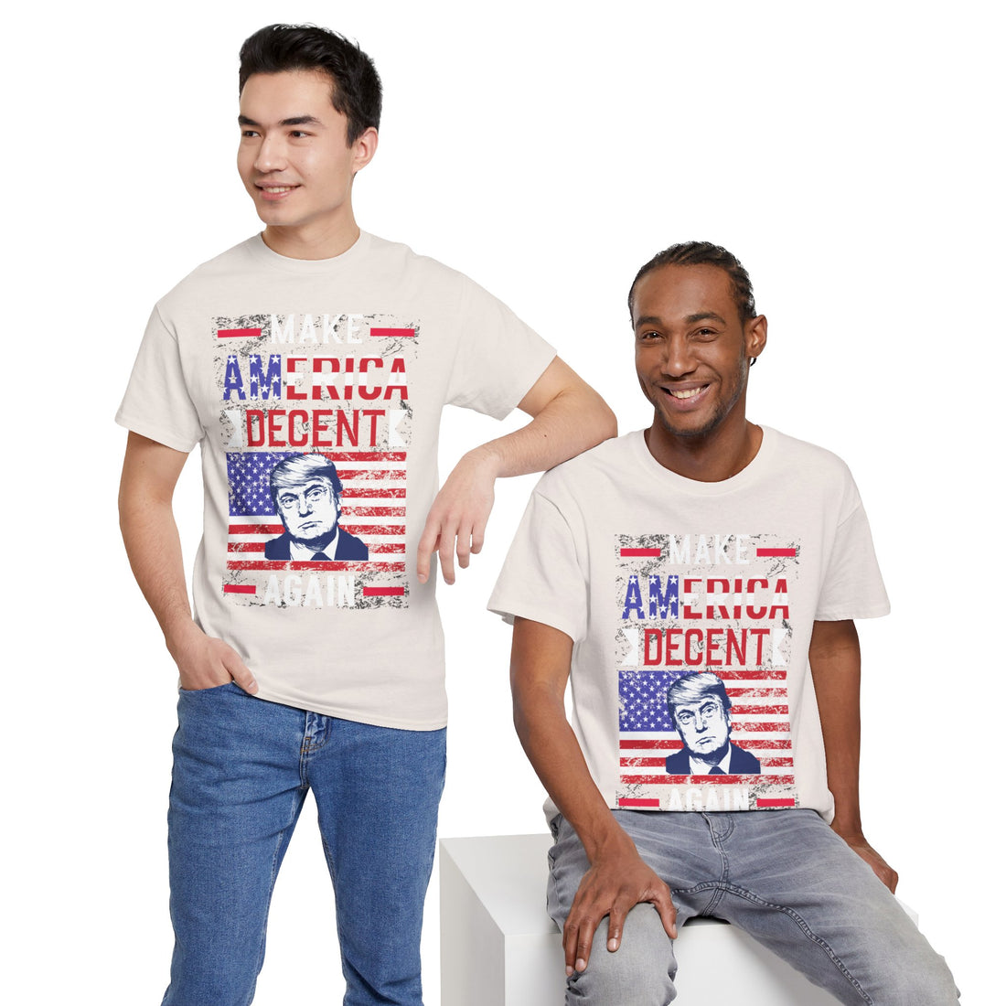 Make America Decent Again Unisex Heavy Cotton Tee