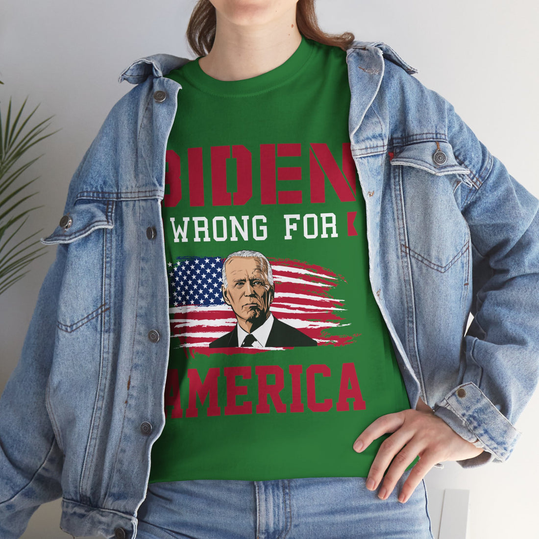 Biden Wrong for America Unisex Heavy Cotton Tee