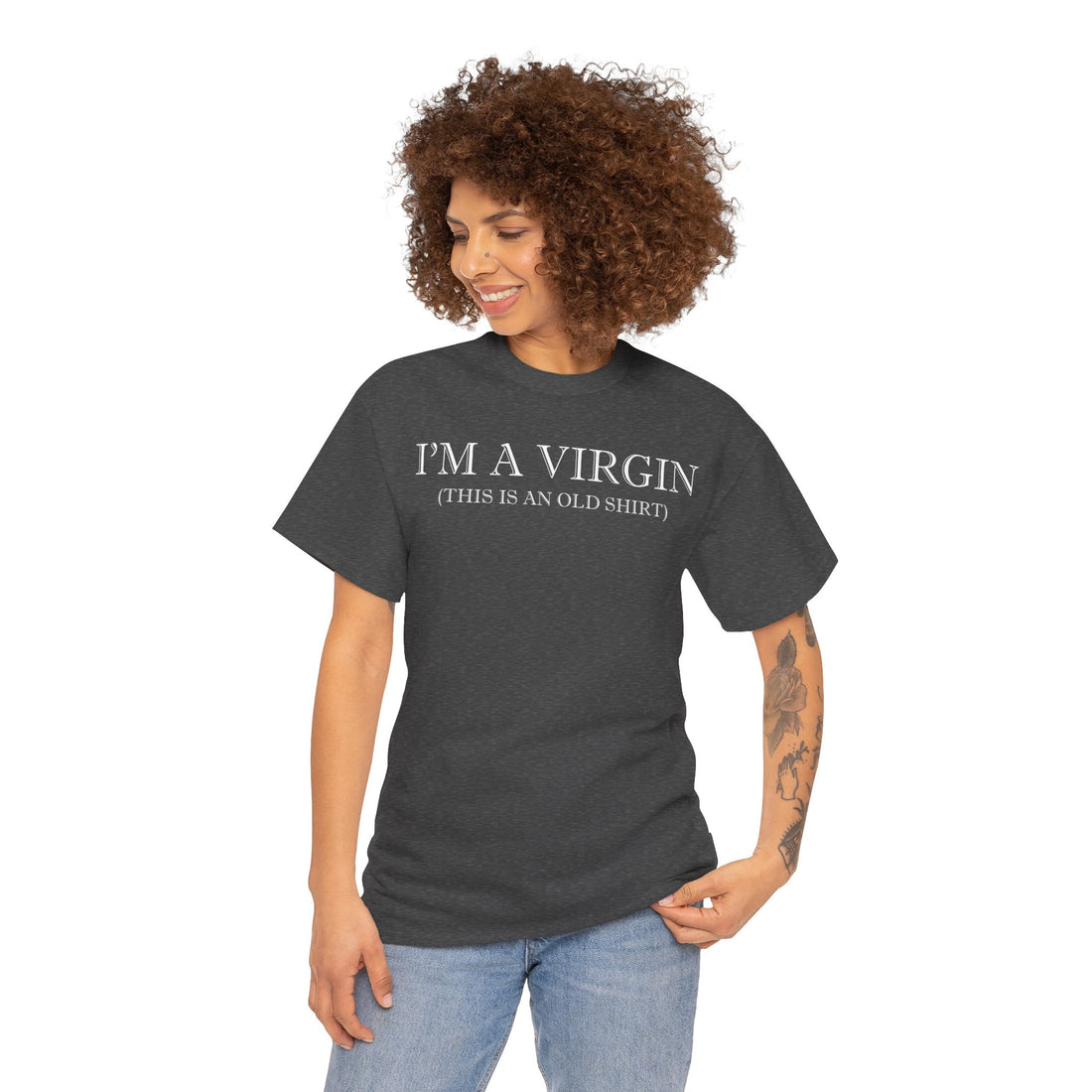 I'M Virgin This Is An Old Shirts Unisex Heavy Cotton Tee