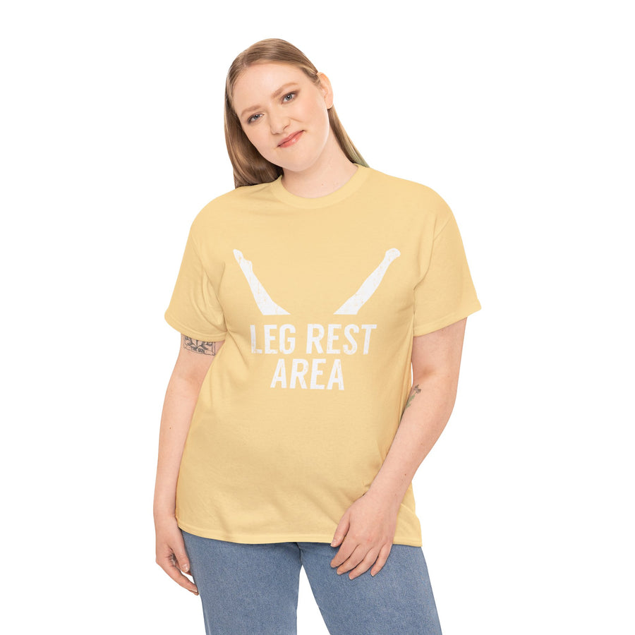 Leg Rest Area Unisex Heavy Cotton Tee