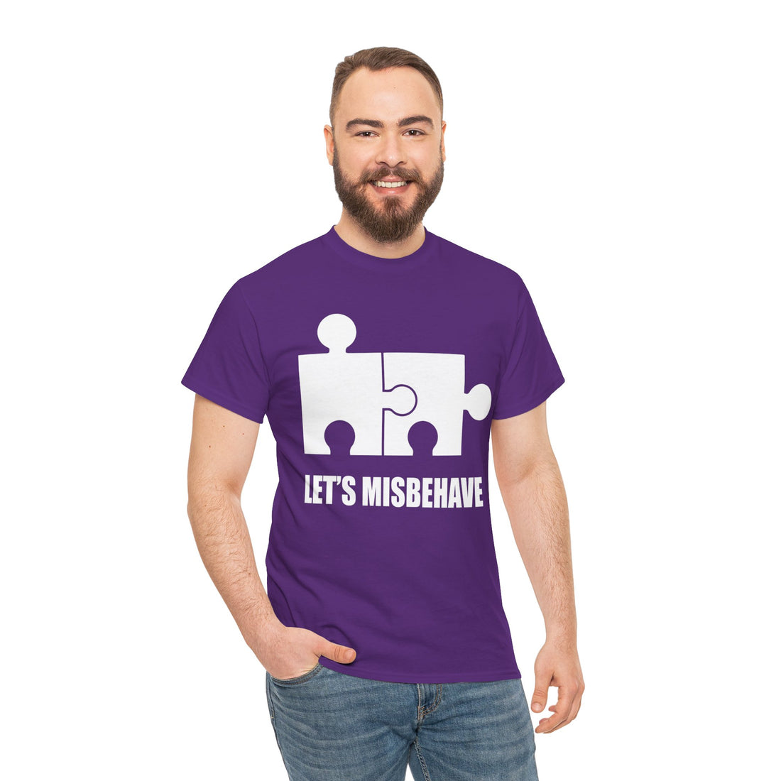 Let's Misbehave Unisex Heavy Cotton Tee