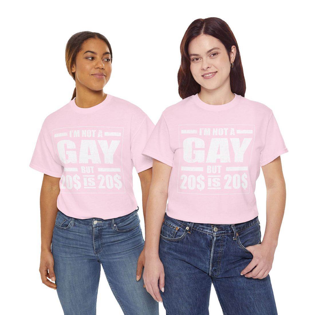 I'M Not Gay But Is 20 20 Unisex Heavy Cotton Tee