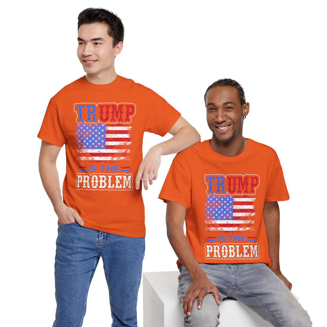 Trump Is The Problem Unisex Heavy Cotton Tee