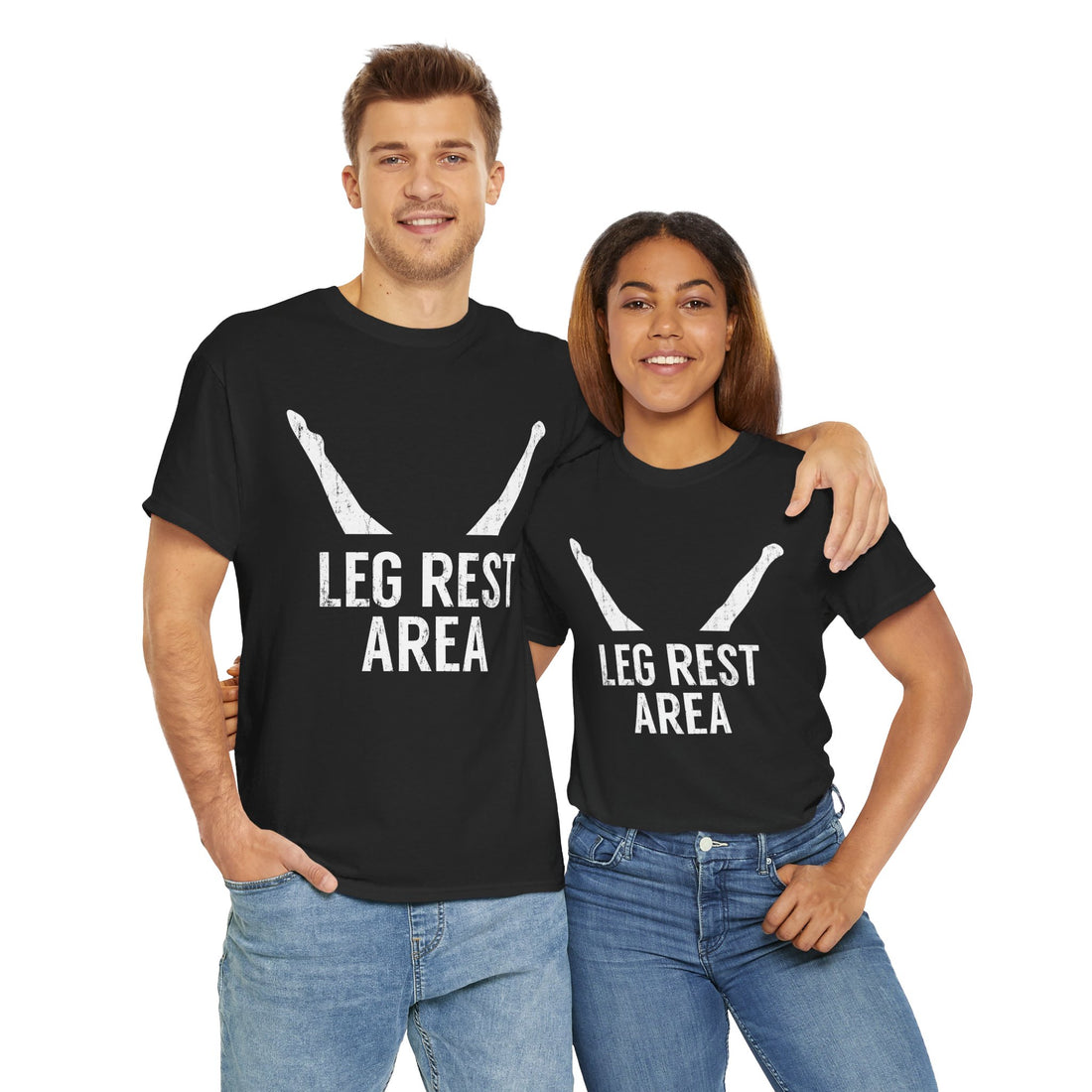 Leg Rest Area Unisex Heavy Cotton Tee