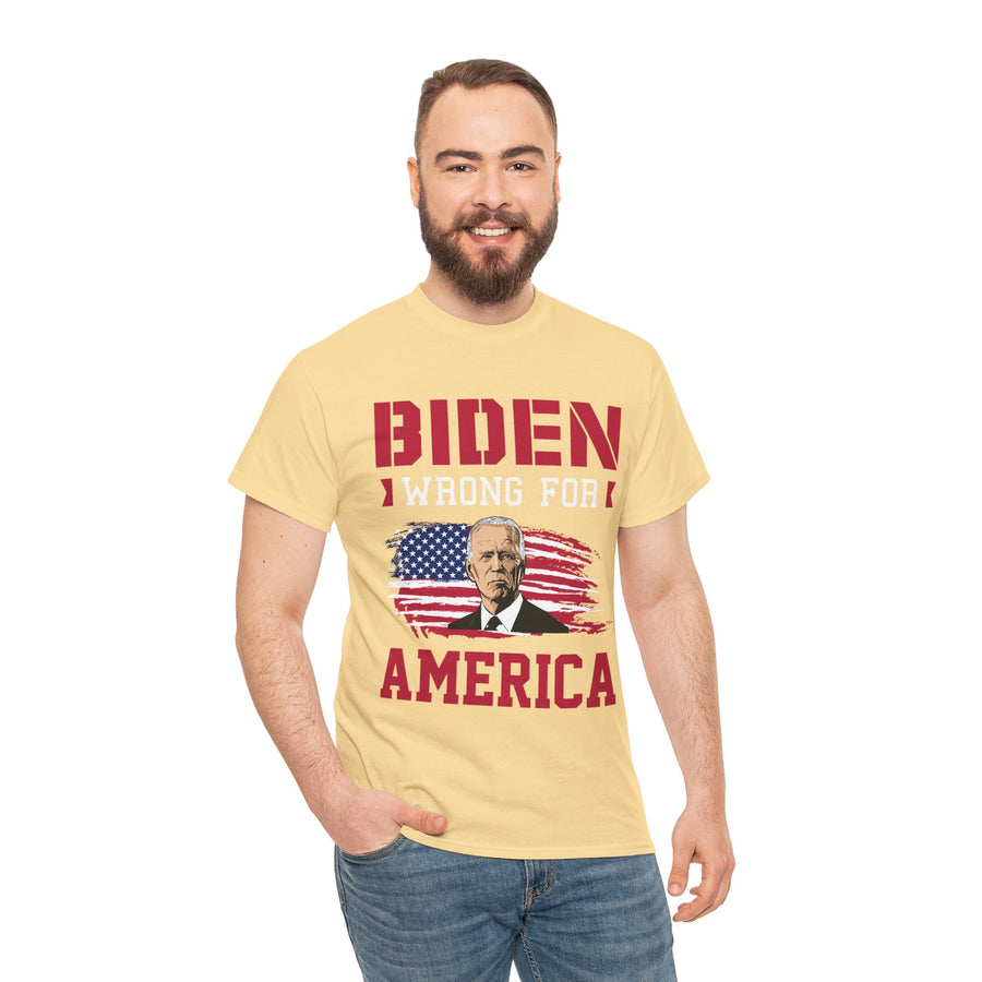 Biden Wrong for America Unisex Heavy Cotton Tee