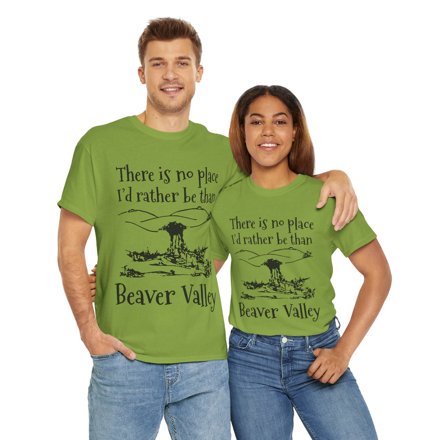 There Is No Place I'd Rather Be Than Bevear Valley Unisex Heavy Cotton Tee