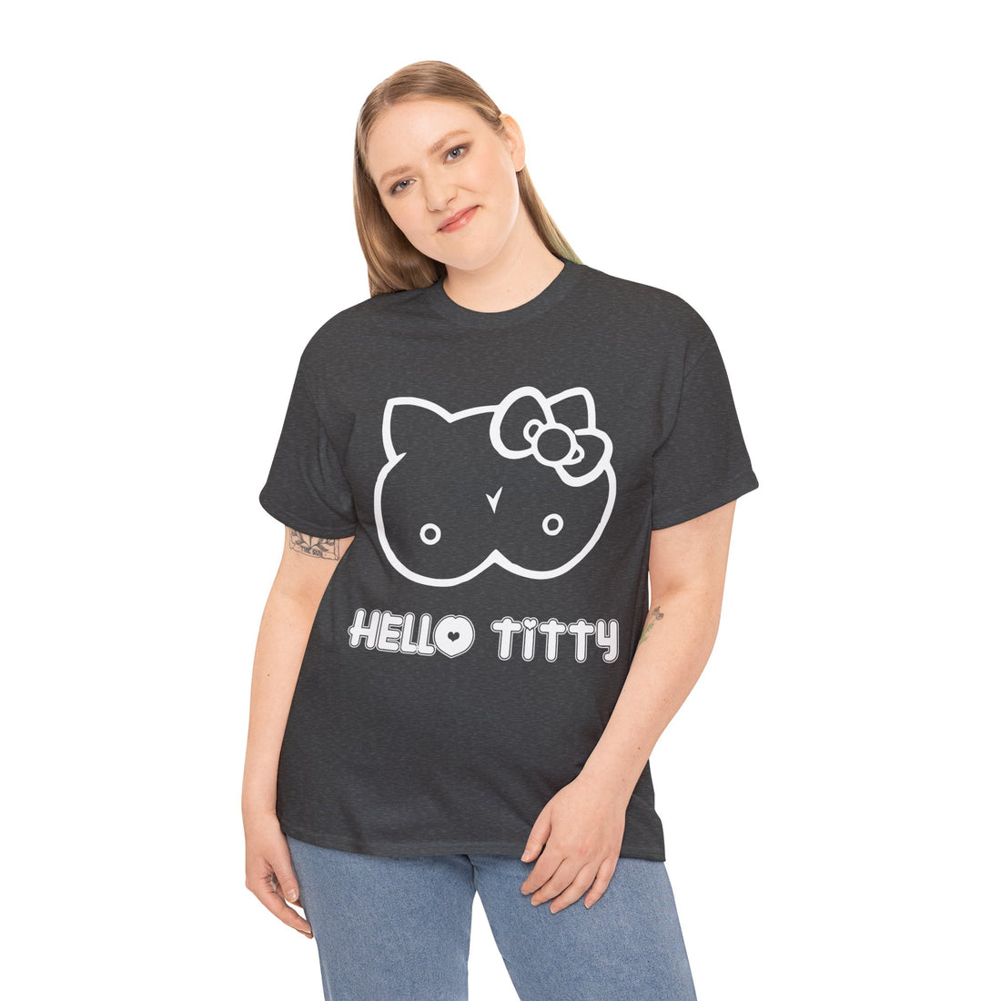 Hello Titty Unisex Heavy Cotton Tee