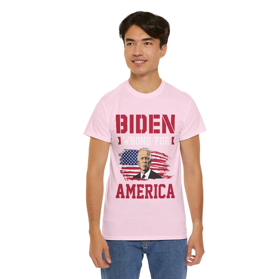 Biden Wrong for America Unisex Heavy Cotton Tee