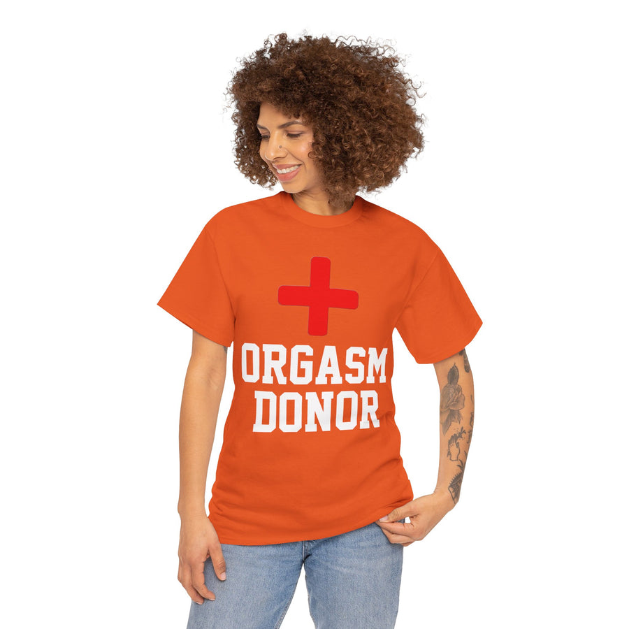 Orgasm Donor Unisex Heavy Cotton Tee