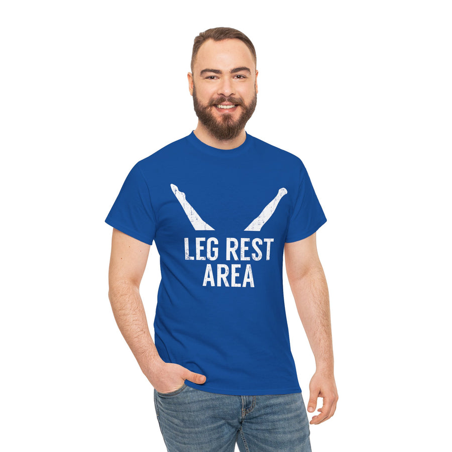 Leg Rest Area Unisex Heavy Cotton Tee