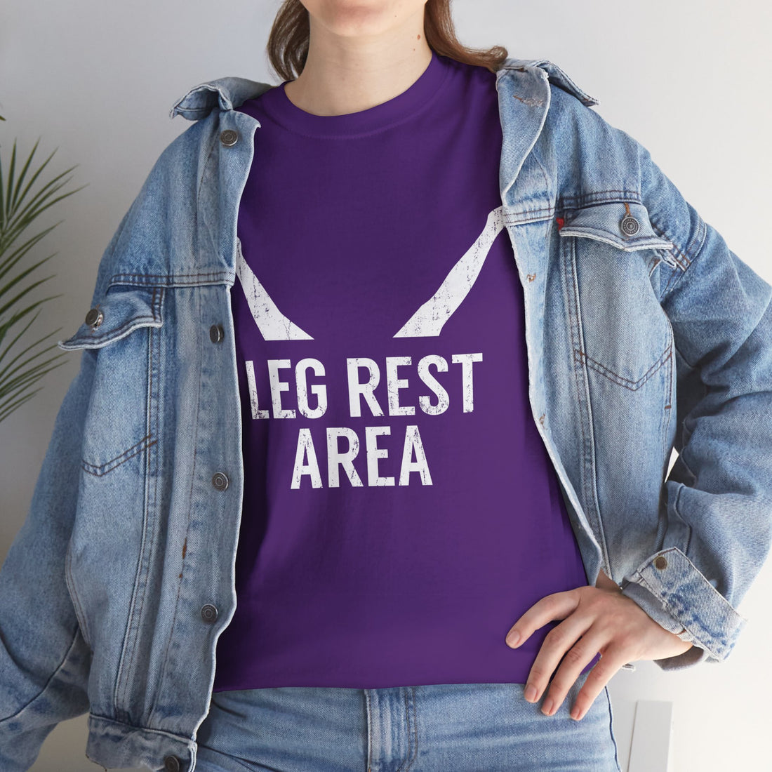 Leg Rest Area Unisex Heavy Cotton Tee