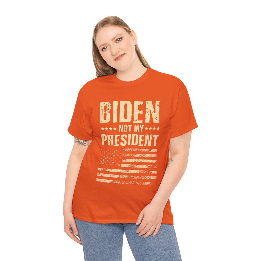 Biden Not My President Unisex Heavy Cotton Tee