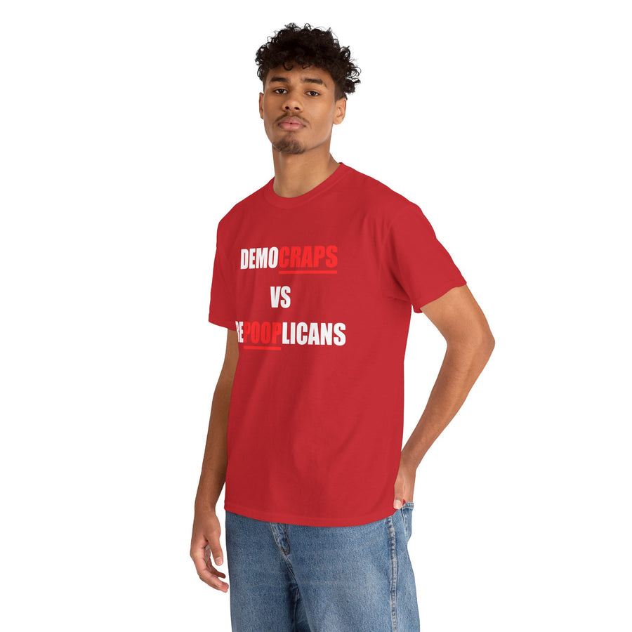 Democraps VS Repooplican Unisex Heavy Cotton Tee